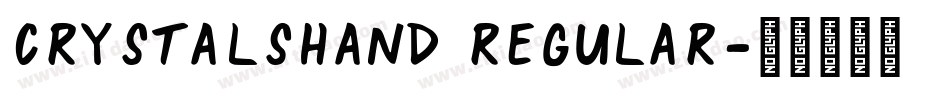CrystalsHand Regular字体转换